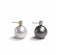 Black And White South Sea Pearl And Diamond Stud Earrings, 2.20ct - image 2