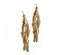 Victorian Gold Etruscan Style Drop Earrings - image 2