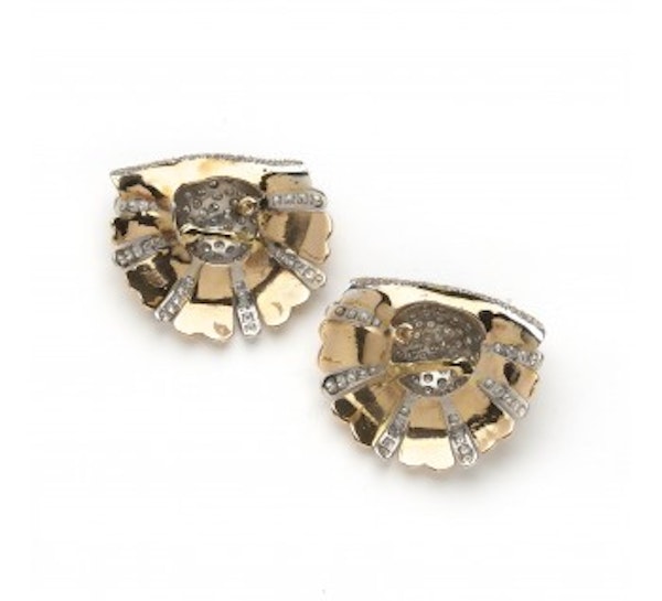 Vintage Diamond Flowerburst Earrings, 3.00ct, Circa 1950 - image 3