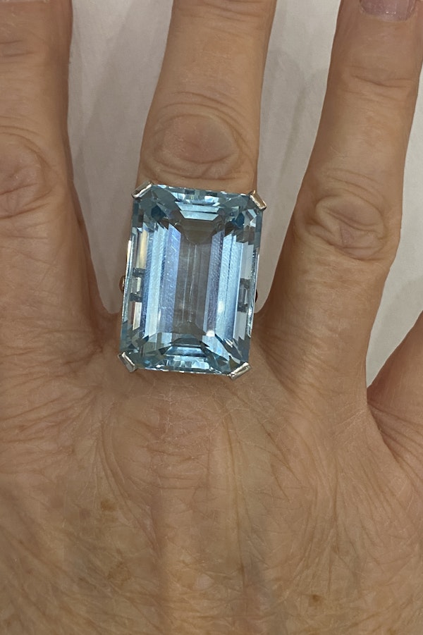 Vintage Aquamarine Ring, just over 54 carats @Finishing Touch - image 5