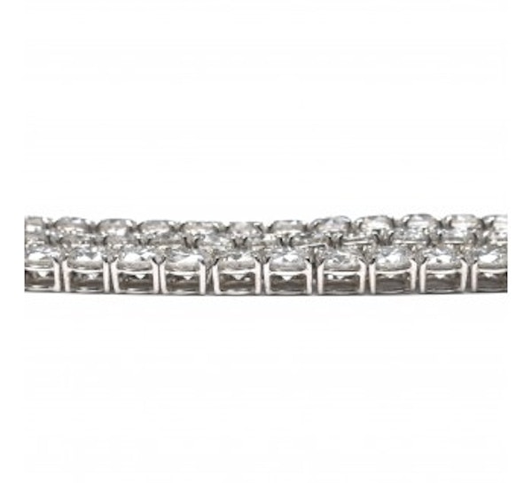 Diamond Multi-Row Platinum Necklace, 82.60ct - image 3
