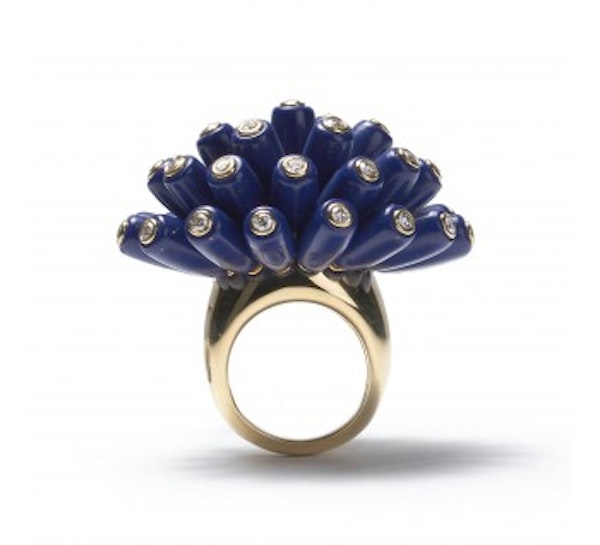 Cartier Lapis Lazuli And Diamond "Paris Nouvelle Vague" Bombé Ring Cartier Jewellery from Moira Fine Jewellery - image 3