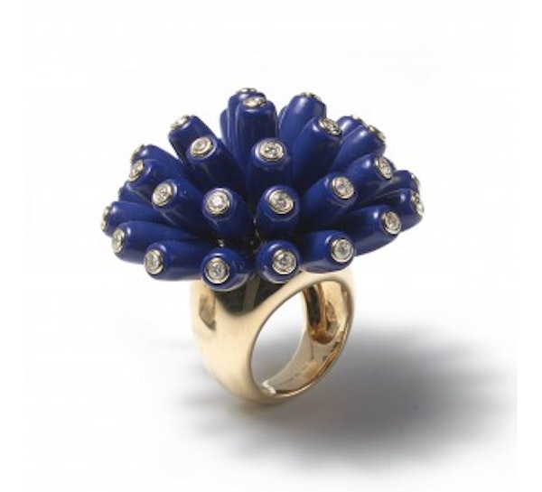 Cartier Lapis Lazuli And Diamond "Paris Nouvelle Vague" Bombé Ring Cartier Jewellery from Moira Fine Jewellery - image 4