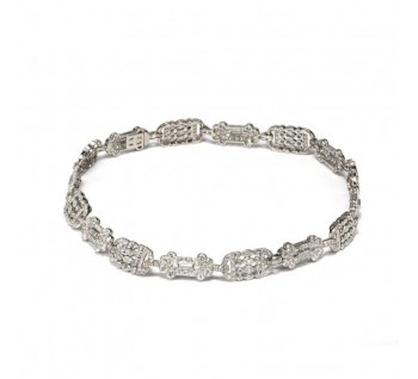 Early 20th Century French Diamond Necklace / Bracelets - image 3