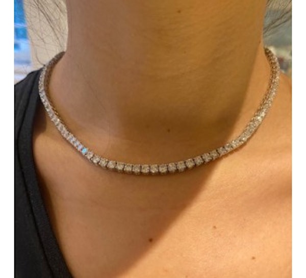 18.30ct Diamond Riviere Necklace - image 2
