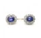 Sapphire And Diamond Cluster Earrings, Platinum And Gold, Circa 1890 - image 2