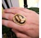 Antique Carved Hardstone Cameo Ring - image 3