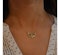 Plique À Jour Enamel Diamond And Gold Butterfly Pendant Necklace - image 3