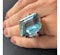 Vintage Tiffany & Co. Aquamarine Ruby Diamond and Palladium Ring, Circa 1950 - image 3