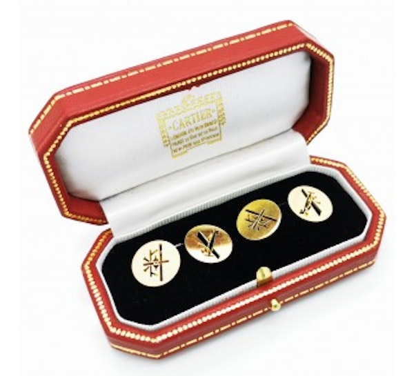 Cartier Gold Biplane Cufflinks, Inspired By Louis Blériot, Circa 1970 - image 2