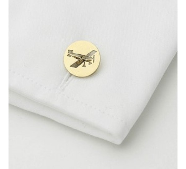 Cartier Gold Biplane Cufflinks, Inspired By Louis Blériot, Circa 1970 - image 3