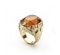 Vintage Citrine And Carved Gold Dragon Ring, Circa 1950 - image 2