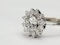 Vintage Diamond halo cluster engagement ring sku 5123  DBGEMS - image 2