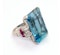 Aquamarine, Diamond And Ruby Ring - image 3