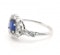Art Deco Sapphire And Diamond Cluster Ring - image 2