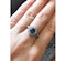 Art Deco Sapphire And Diamond Cluster Ring - image 3