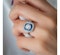 Art Deco Sapphire Diamond And Platinum Ring, 1.30ct - image 2