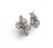 Vintage Diamond and White Gold Flower Earrings, Circa 1950 - image 2