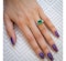 Colombian Emerald, Diamond, Platinum And Gold Ring - image 4