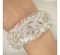 Moonstone And Diamond White Gold Bangle Bracelet - image 2