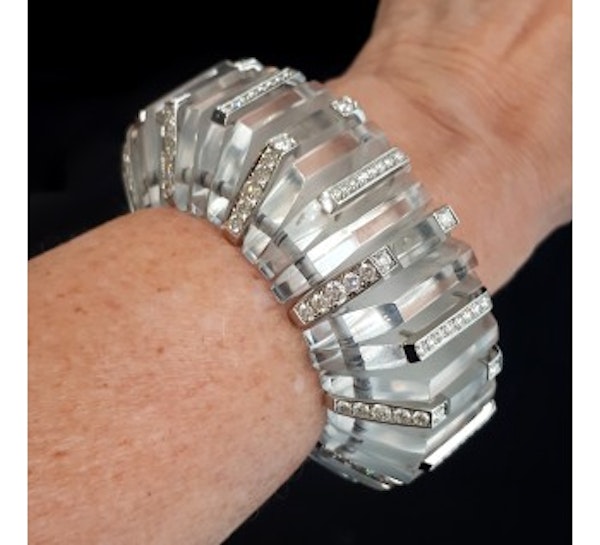 Diamond And Rock Crystal Bracelet - image 3