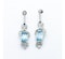 Aquamarine, Sapphire And Diamond Earrings - image 3