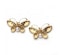 Red Enamel And Diamond Butterfly Earrings - image 3