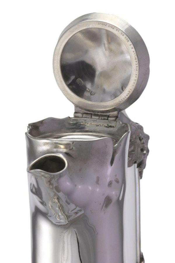 Edward H Stockwell / LEUCHARS - Rare Aesthetic Movement Silver Claret Jug - image 4