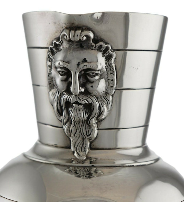 MARTIN HALL & Co Silver - Dr Christopher Dresser - Large Wine Ewer / Jug & Cups - image 6