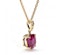 Ruby Diamond And 18ct Gold Pendant - image 2