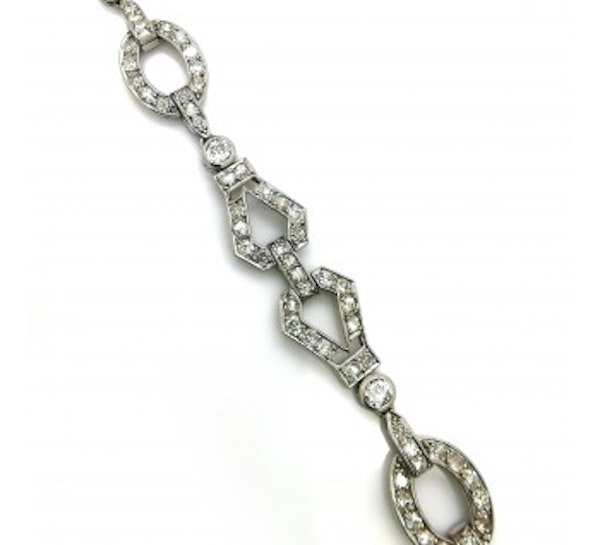 French Art Deco Diamond And Platinum Bracelet, Circa 1930 - image 3