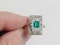 Fine Edwardian emerald and diamond ring sku 5129  DBGEMS - image 6