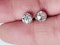 2ct old cut diamond stud earrings sku 5105  DBGEMS - image 3