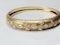 Modern 18ct gold bangle set with a variety of different cut diamonds sku 5103  DBGEMS - image 2