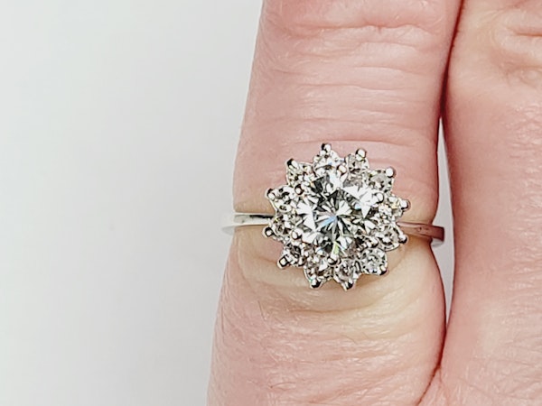 Vintage 1.10ct diamond engagement ring sku 5127  DBGEMS - image 3