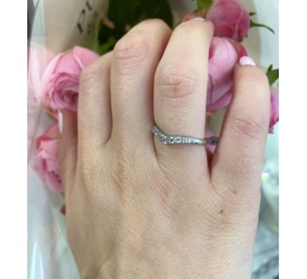 Diamond Wishbone Ring, 0.25ct - image 2