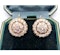 Portuguese Diamond and Gold Cluster Earrings, 4.50ct - image 2