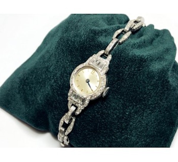Art Deco Diamond Wristwatch - image 3