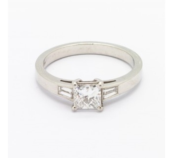 Princess Cut Diamond Ring, 0.71ct - image 2