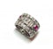 Ruby Diamond And Platinum Eternity Ring, Circa 1950 - image 3