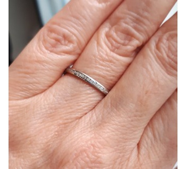 Diamond Platinum Eternity Ring - image 3
