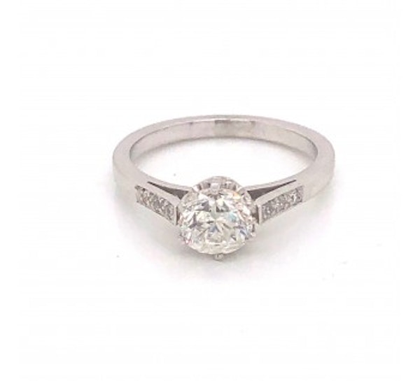 1.00ct Edwardian Cut Diamond Ring - image 2