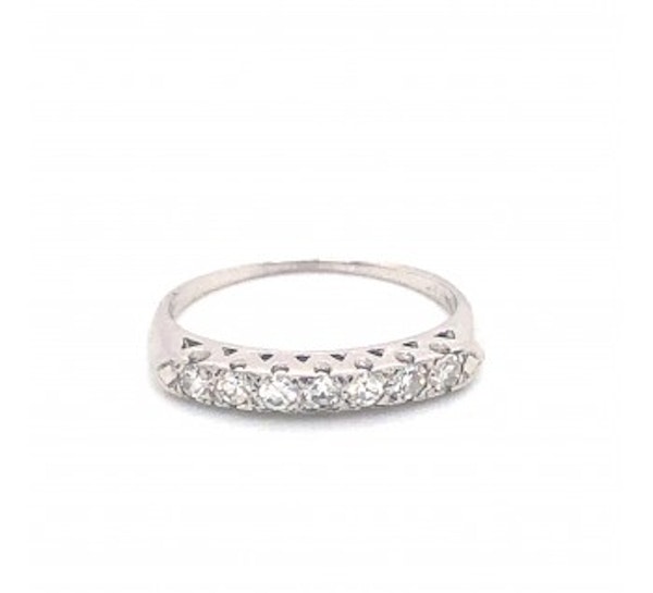 Diamond Half Eternity Ring - image 3