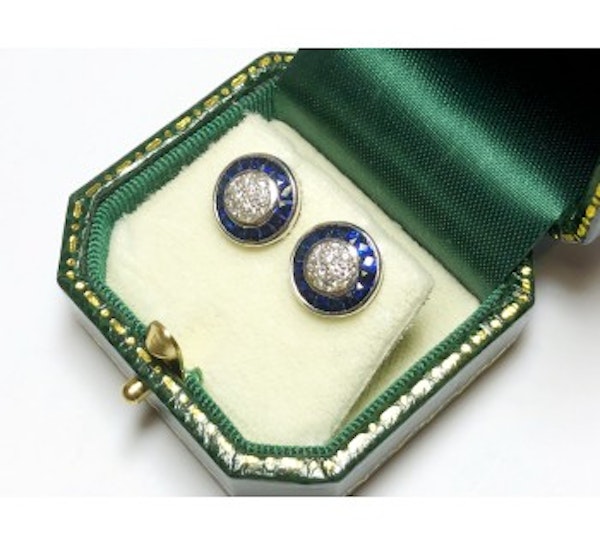 Sapphire And Diamond Earrings - image 2