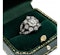 Antique Style Diamond Silver Upon Gold Cluster Ring - image 2