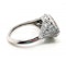 Modern Aquamarine Diamond and Platinum Cluster Ring, 4.69ct - image 3