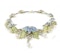 Plique-A-Jour Enamel, Diamond And Pearl Flower Necklace - image 2