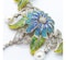 Plique-A-Jour Enamel, Diamond And Pearl Flower Necklace - image 4