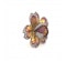 Enamel, Ruby And Diamond Flower Brooch - image 2