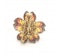 Enamel, Ruby And Diamond Flower Brooch - image 3